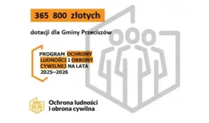 Dofinansowano ze środk&oacute;w PROGRAMU OCHRONY LUDNOŚCI I OBRONY CYWILNEJ NA LATA 2025-2026