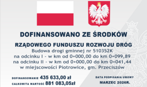 BUDOWA DROGI GMINNEJ NR 510352K &ndash; UL. PAG&Oacute;RKOWA, W MIEJSCOWOŚCI PIOTROWICE