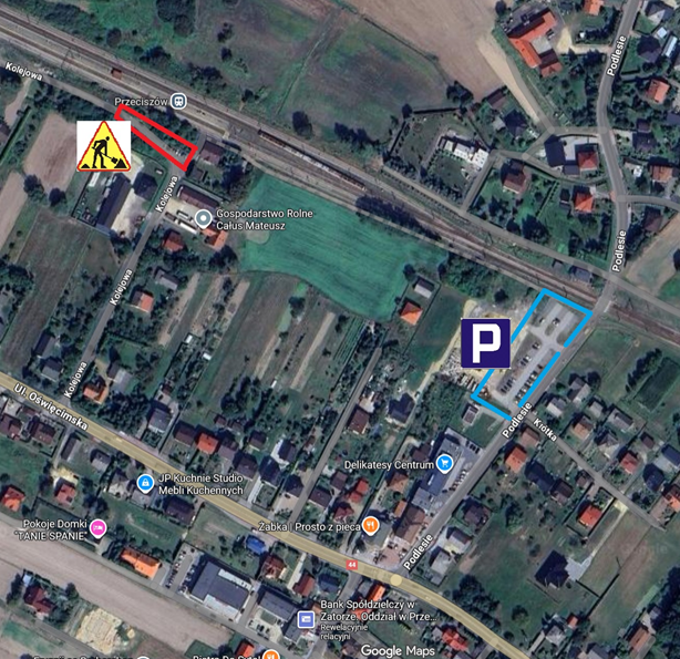 Mapka - Parking PKP