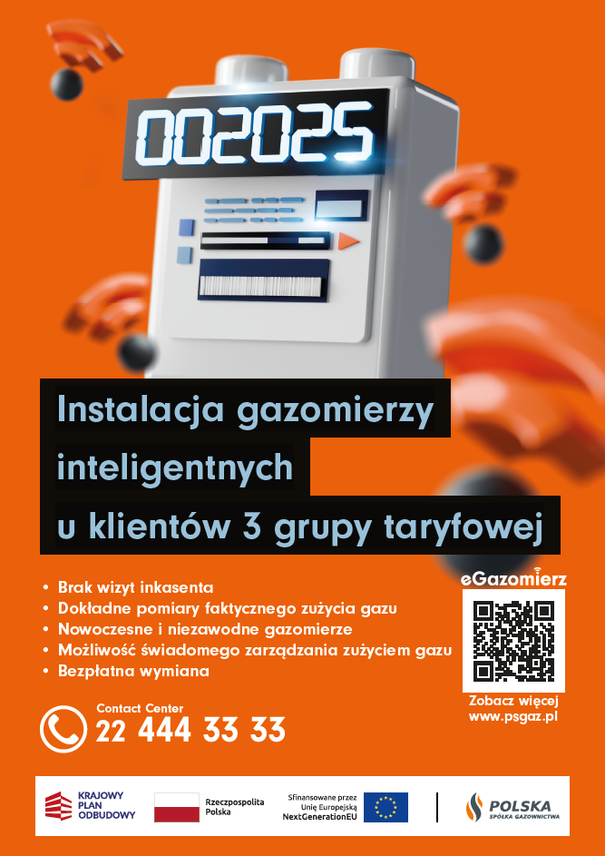 Banner wymiana gazomierzy