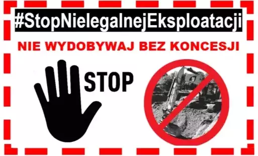 banner Stop nielegalnemu wydobyciu