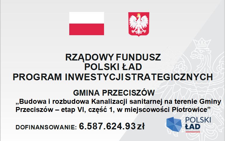 Banner Polski Ład - dofinansowanie kanalizacji