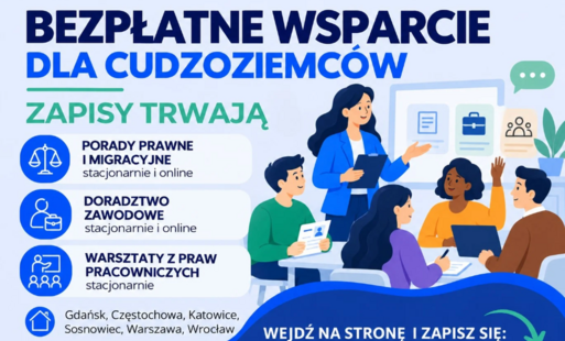 Zdjęcie do Nowe formy bezpłatnego wsparcia dla cudzoziemc&oacute;w